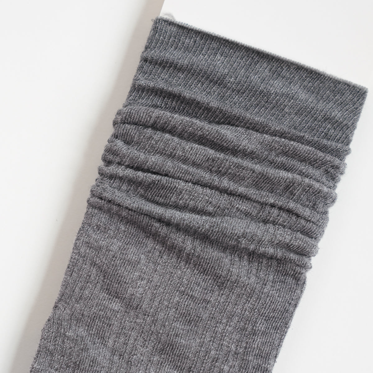 Seamless Mesh Grey Crew Socks