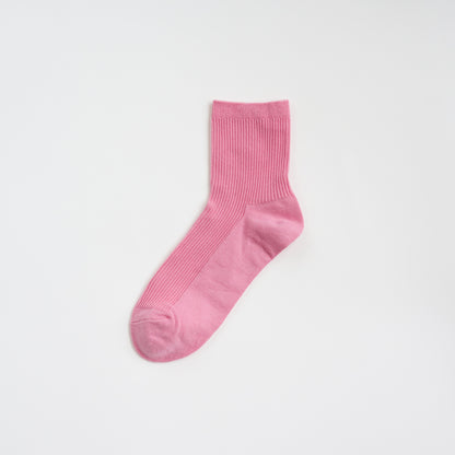 All-Season Pink Daily Crew Socks