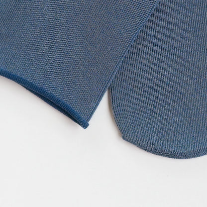 Ice Silk Blue Crew Socks