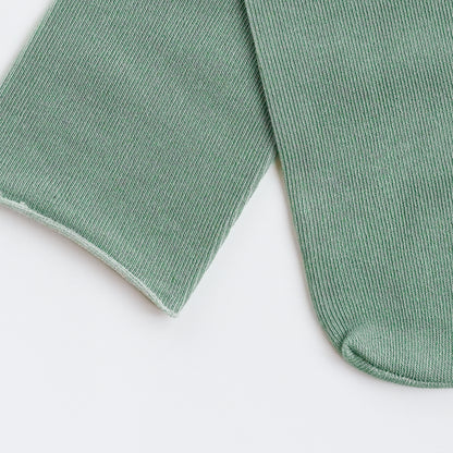 Ice Silk Green Crew Socks